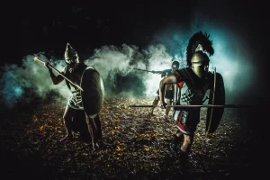 Φωτογραφική αναπαράσταση της μάχης του 279πχ Ελλήνων - Γαλατών Θερμοπύλες